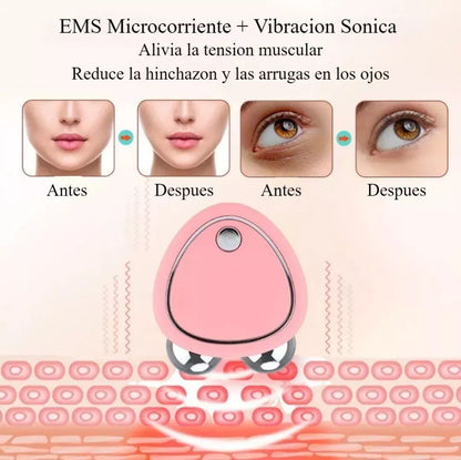 MASAJEADOR FACIAL CON MICROCORRIENTE