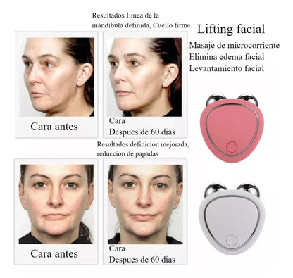 MASAJEADOR FACIAL CON MICROCORRIENTE