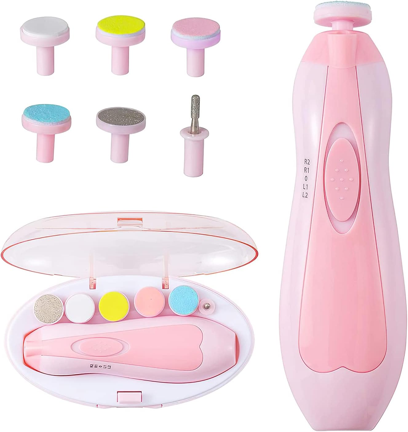 Lima Pulidora Eléctrica para Uñas de Bebé 6 en 1 SuaviNails™